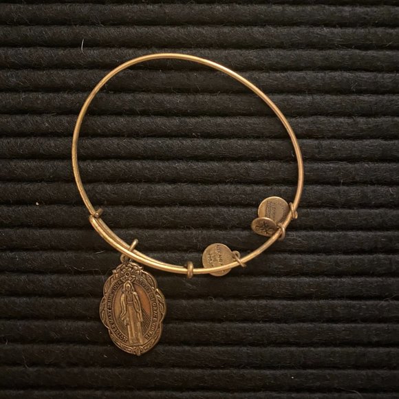 Alex and Ani Mother Mary Bracelet | Gold - Picture 3 of 6